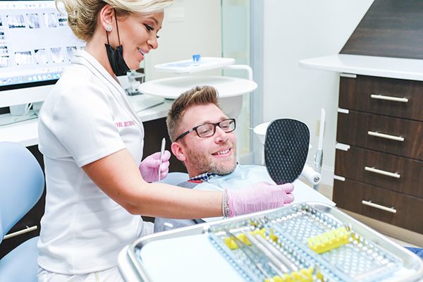 dentist with patient