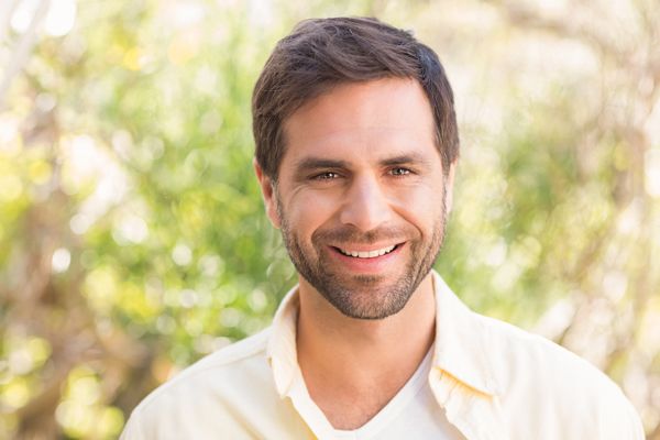 man smiling
