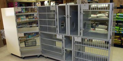 Hillcrest Animal Hospital crates