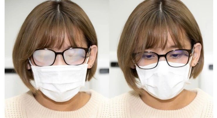 How to wear a Face Mask without Fogging your Eyeglass Lenses.