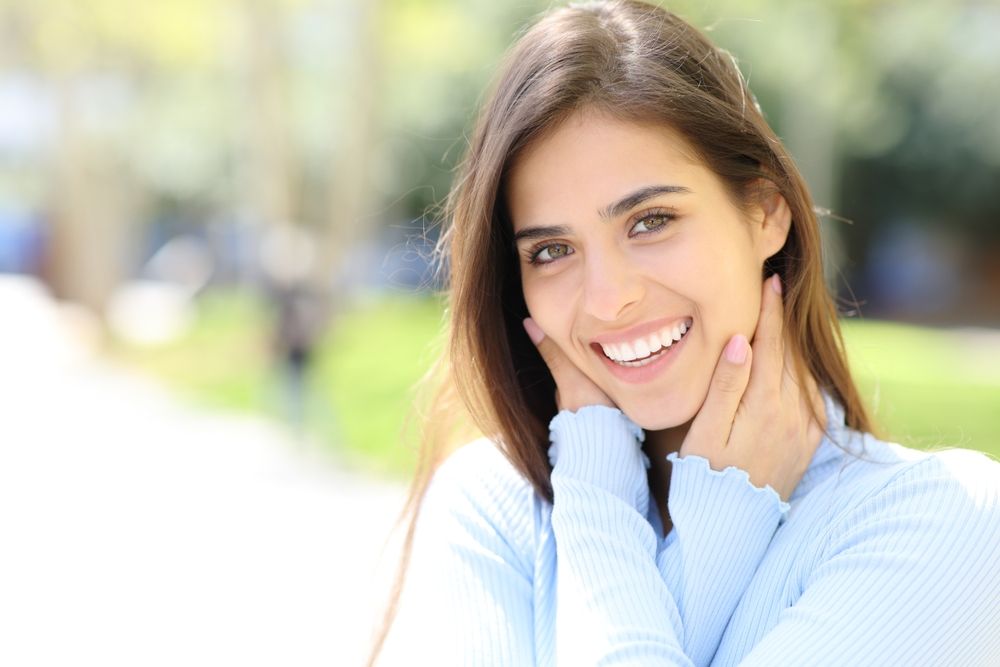 woman with dental botox