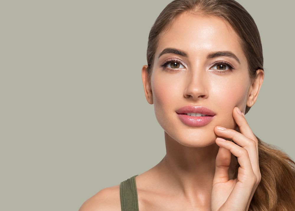 woman lip filler