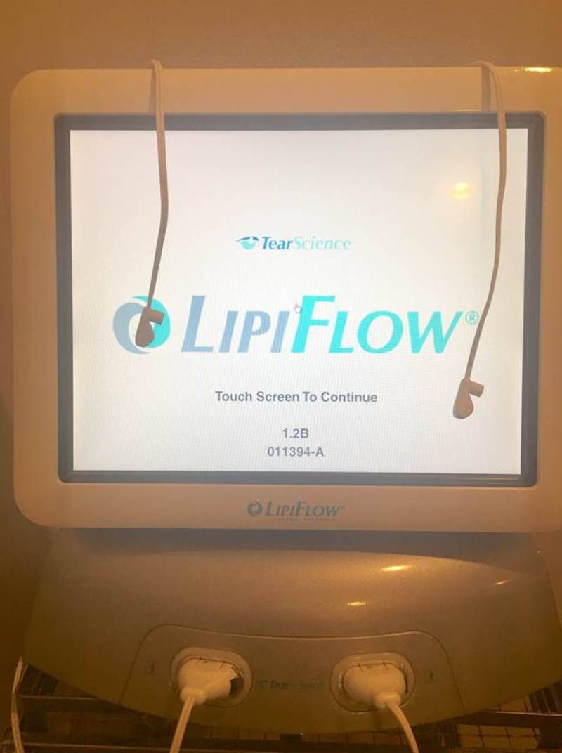 Lipiflow equipment- This helps patients with dry eye