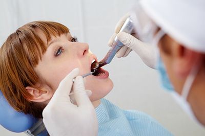 patient in a dental clinic