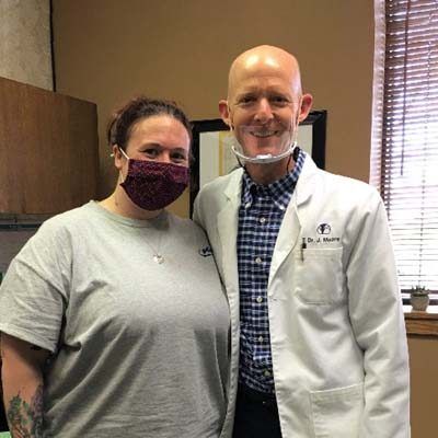 Dr. Moore with Jessica A.