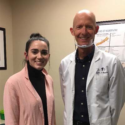 Dr. Moore with patient Erica P.