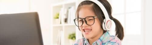 Cute asian child