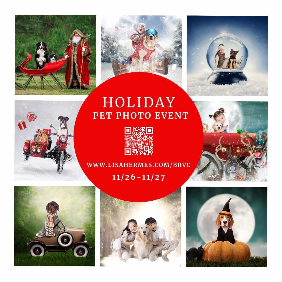 Holiday Pet Photo Event by Lisa Hermes