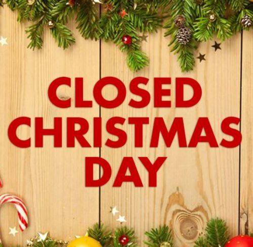 Closed for Christmas