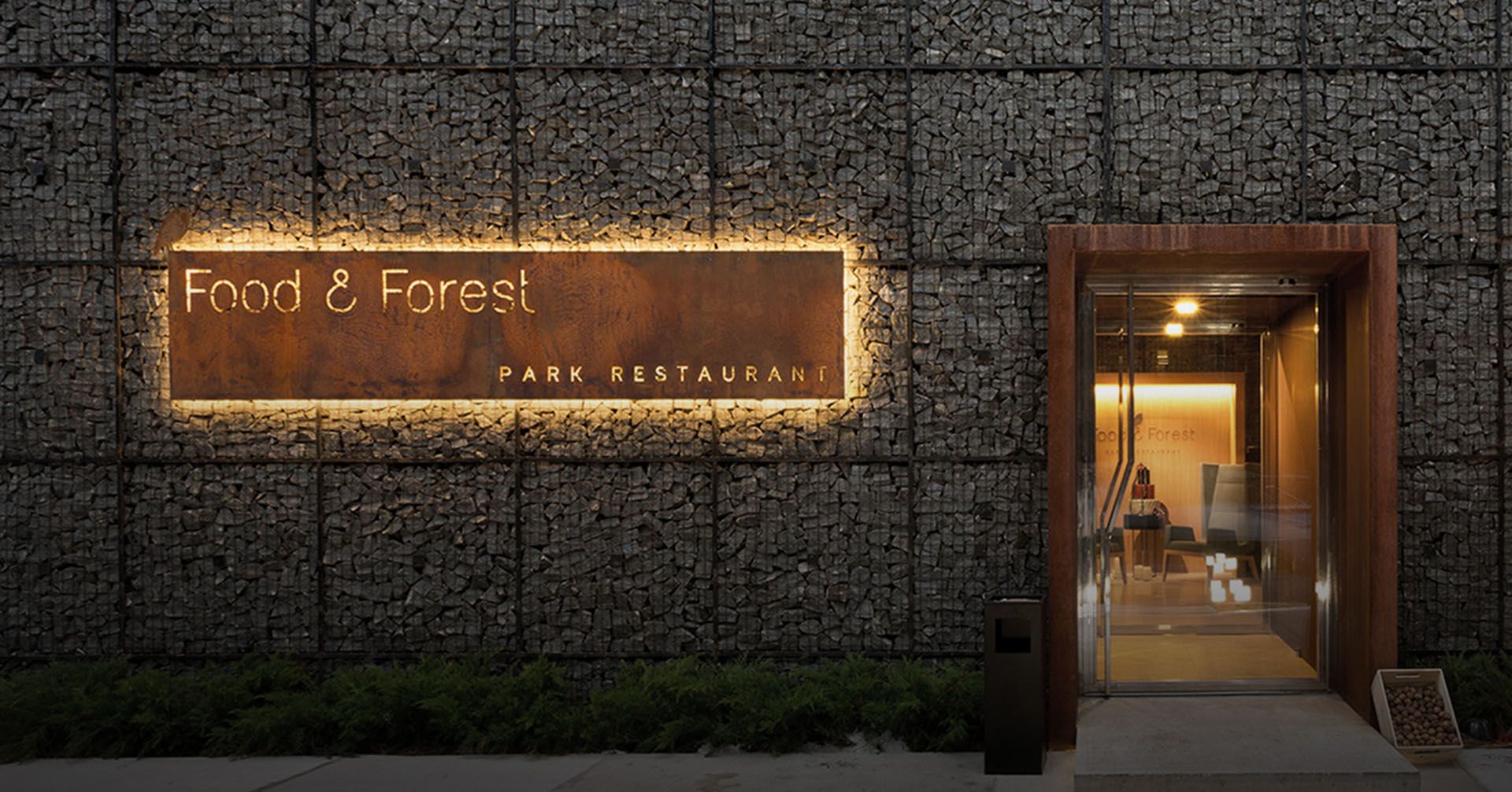 Food & Forest Logo Signage