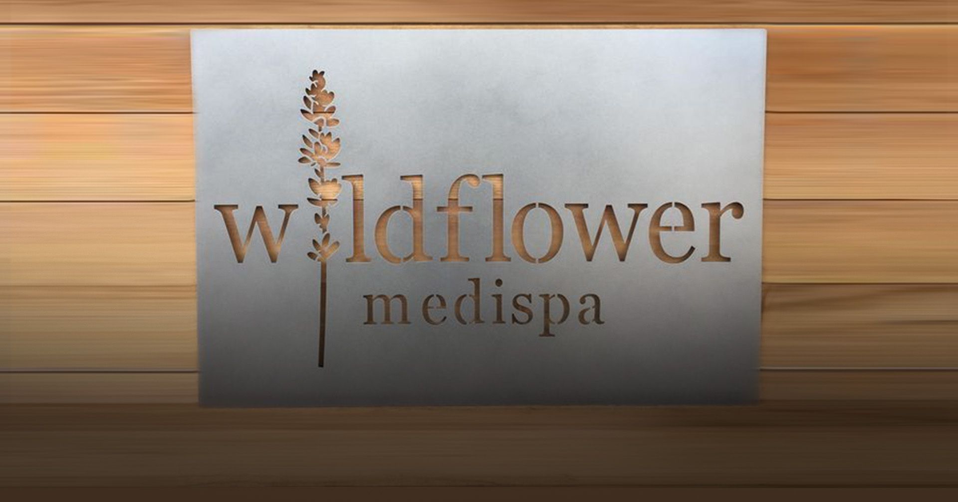 Wildflower Medispa Logo Signage