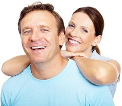 couple smiling