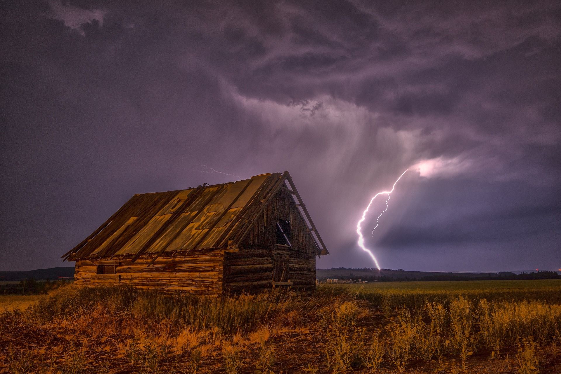 Storm on farm