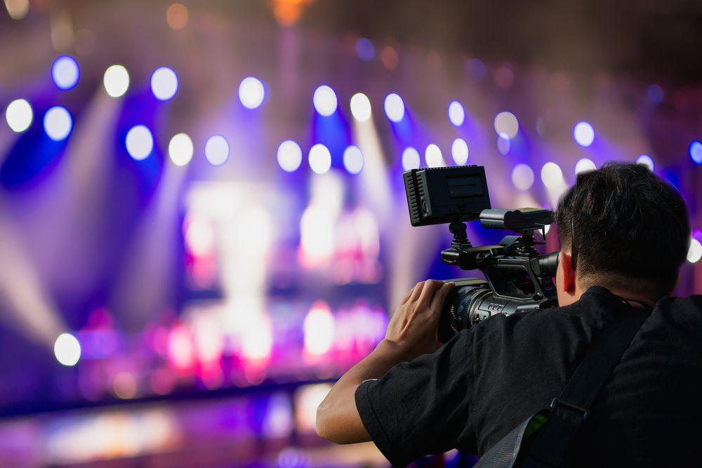 cameraman at an event