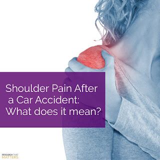 Shoulder Pain After a Car Accident: What Does it Mean?