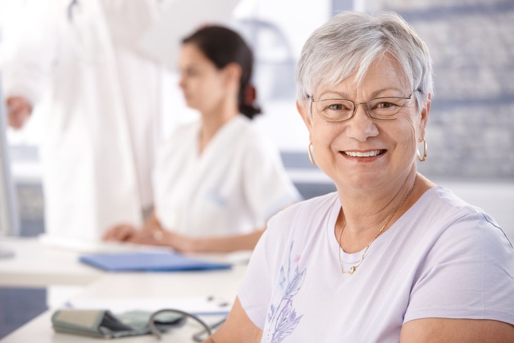 smiling old woman