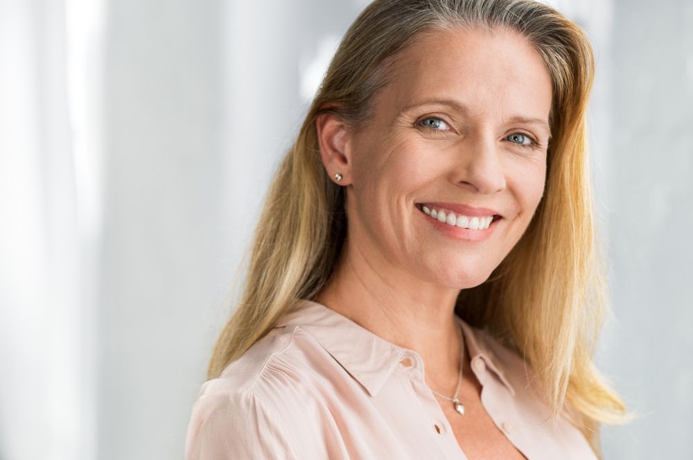 Mature woman with beautiful smile