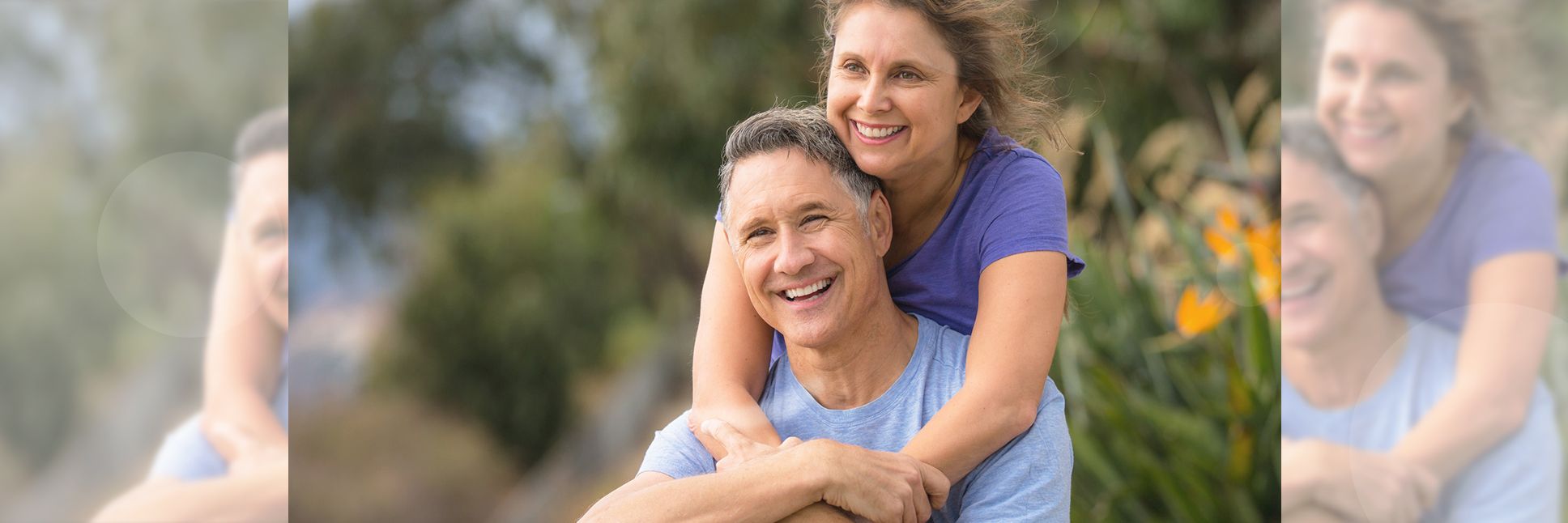 Smiling and happy couple.