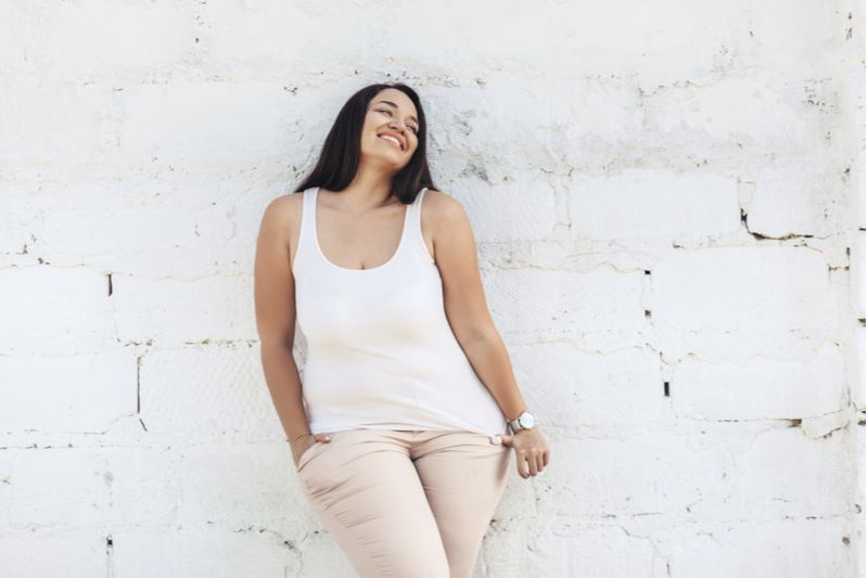 Happy Curvy Lady