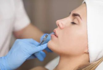 woman getting fillers
