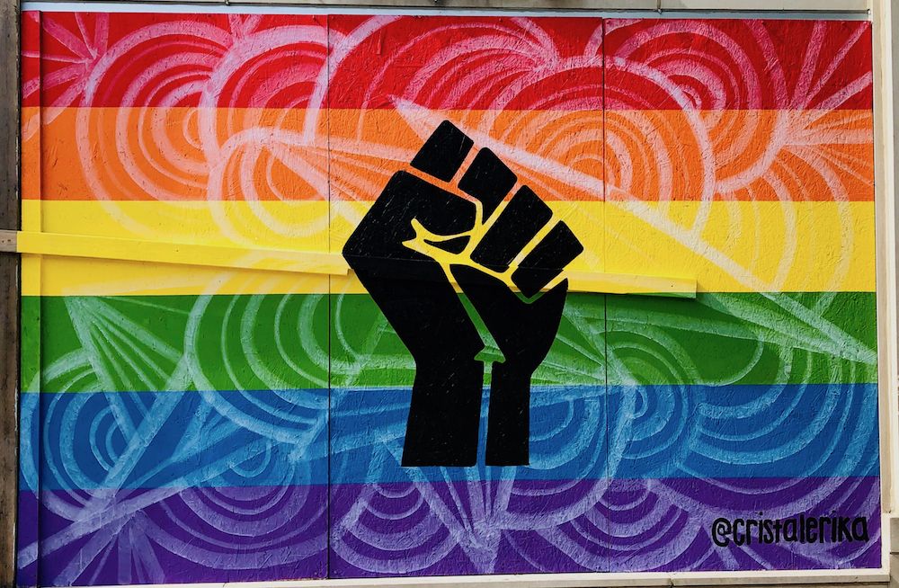 BLM movement and Pride month Mural