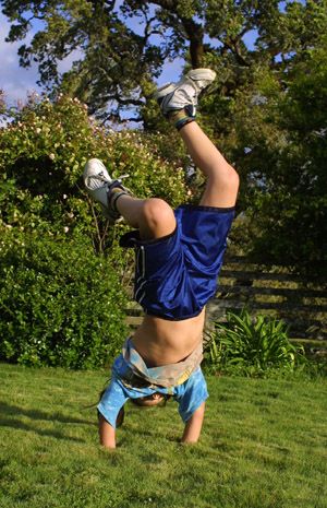 Rich doing the handstand