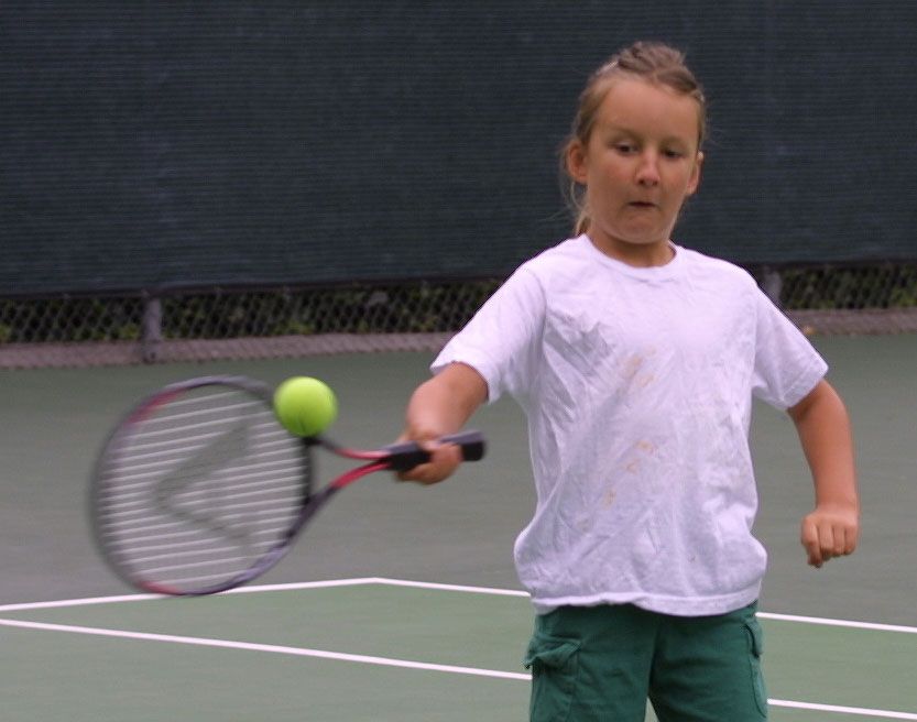 David playing Tennis