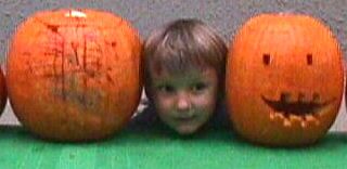 David with Pumpkin heads