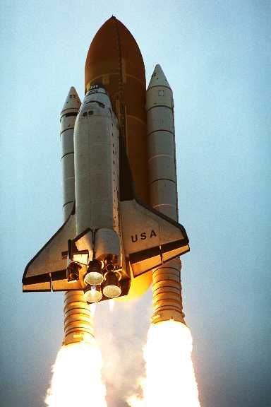 Columbia launching at Kennedy Space Center